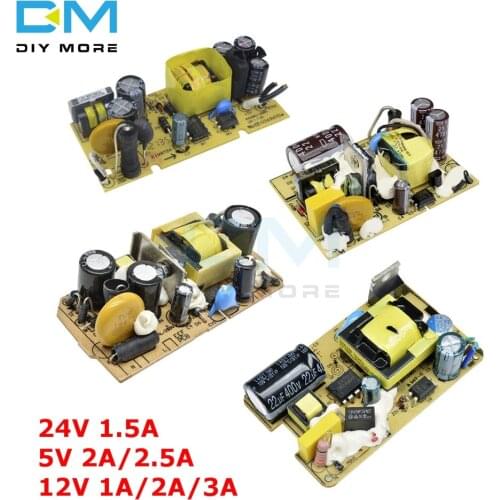 AC 100V-240V to DC 5V 2A/2.5A 12V 1A/2A/3A 24V 1.5A Switch Power Supply Module Overvoltage Overcurrent Short Circuit Protection