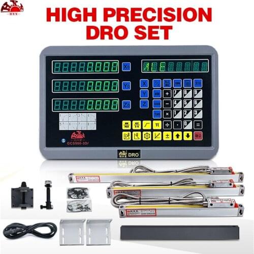 1u 50-1000mm linear scale gcs898 with high precision 3axes digital readout dro kit for all machines