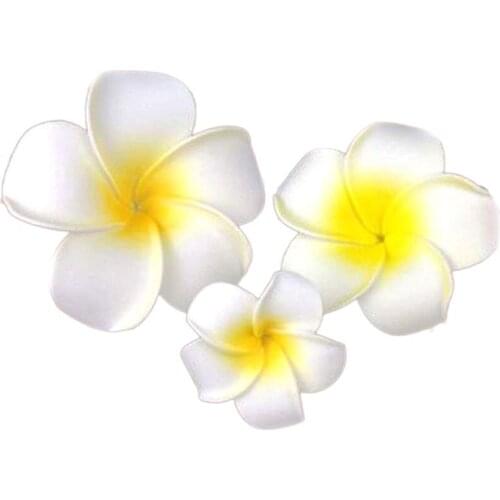 3 Pcs Hawaiian Plumeria Flower Headpiece Hairpin Barrette Hair Clip Accessory Fancy Dress for wedding