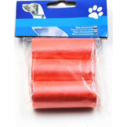 3 in 1 pet dog poop bags clean up garbage bags for pets dog outdoor waste poop bags Pinks wholesale pet supplies