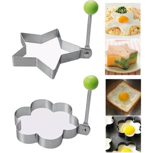 4 Style Fried Egg Mold Stainless Steel Pancake Mould Omelette Mold Fried Egg Pancake Ring Tools Kitchen Accessories Gadget 2