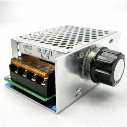 4000W 220V SCR Voltage Regulator Adjust Motor Speed Control Dimmer Thermostat