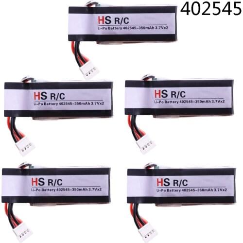 7.4V 25C 350mAh Lipo Battery for UDI U819 U819A U945A U919A RC Helicopter 3D Flip Drone RC Quadcopter Spare Parts 3.7V*2 350 mah