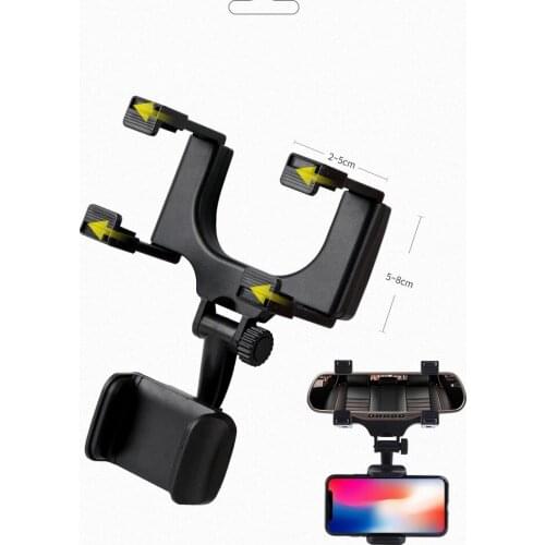 Rearview Mirror Car Phone Holder Navigation Bracket Rearview Mirror Phone Holder Universal Car Holder