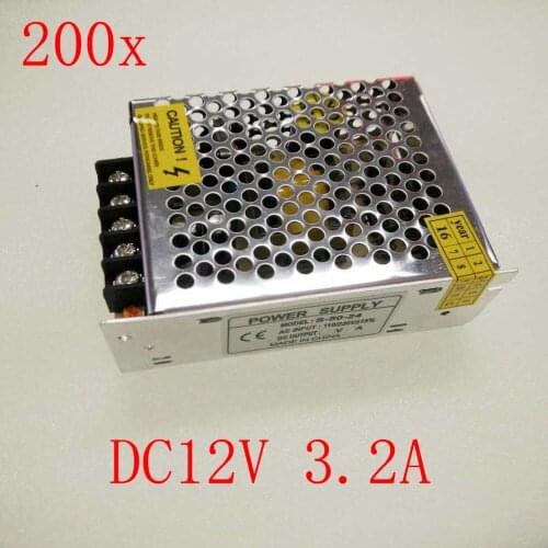 FREE DHL/CDEK, 200pcs/lot 3.2A DC12V Switching Power Supply transformer,input 110V~240V 2 years warranty