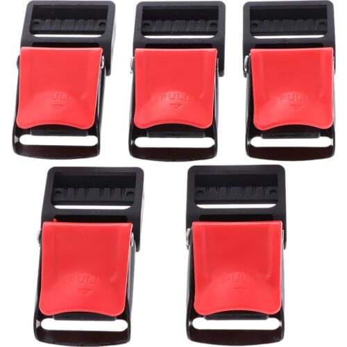5 PCS Motorcycle Helmet Speed Clip Chin Strap Buckle Quick Release
