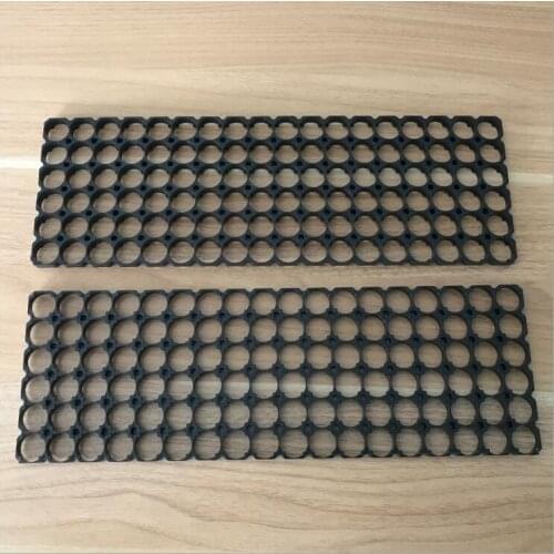 6*18 18650 Battery Holder Bracket Cell Safety Anti Vibration Plastic Cylindrical Brackets For 18650 Lithium Batteries