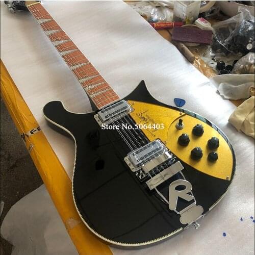 12 string 660 electric guitar, metal red paint R bridge, neck through the body, including freight