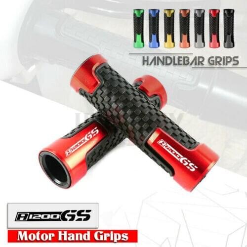 7/8" 22mm CNC Aluminum+Rubber Motorcycle Handle Bar Grip Racing Hand Gel Grips For BMW R 1200 GS R1200GS 2013-2017 LC Adventure