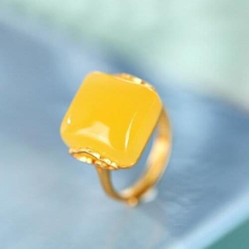 Natural Hetian Jade S925 Sterling Silver Ruyi Festival High Ring Creative Bamboo Festival Ring High-End Open Womens Ring