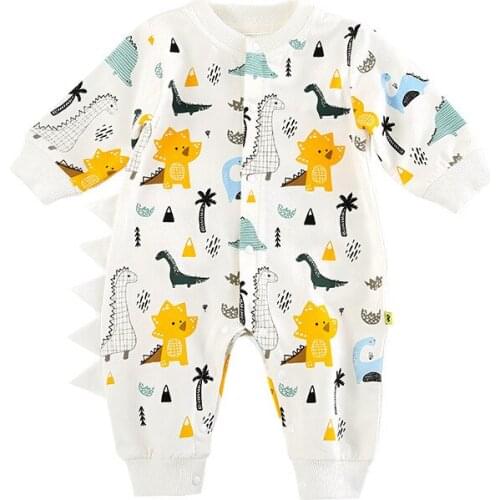 Newborn Infant Baby Boys Girls Romper Cotton Long Sleeves Children Clothing Two Colors Romper Clothes Outfits