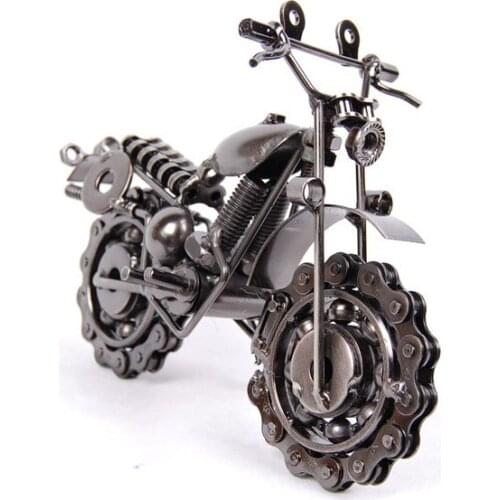 Metal model motorcycle novelty iron crafts decoration chain motorcycle fashion home decor
