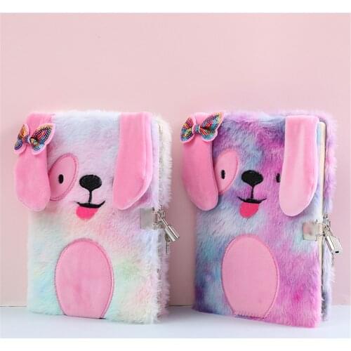 Cute Diary A5 Notebook and Journal Unicorn Notepad Office Agenda Planner Plush Note Book Girls School Sketchbook Daily Cat Plan