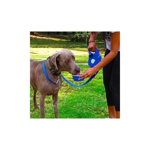 Multifunctional Dog Leash With Built-in Water Bottle Bowl And Waste Pack Distribution