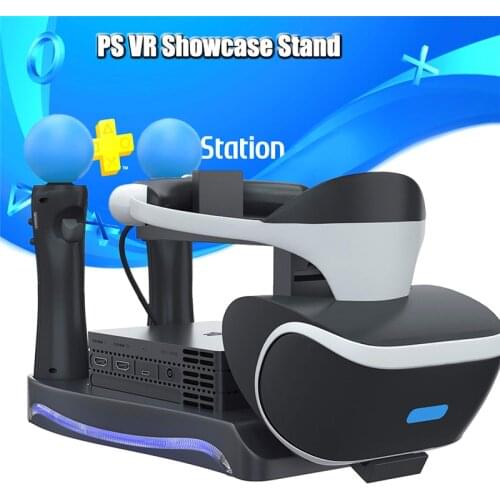 Stand For Sony Playstation Game Console Play Station PS 4 VR Helmet Headset PS4 PSVR Move Accessories USB Charger Support Holder