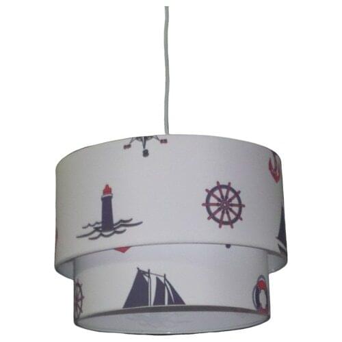 Tekay Sailor Anchor Sailboat Rudder Lighthouse Child Teenage Bedroom Chandelier Pendant Lamp Ceiling Abajuru