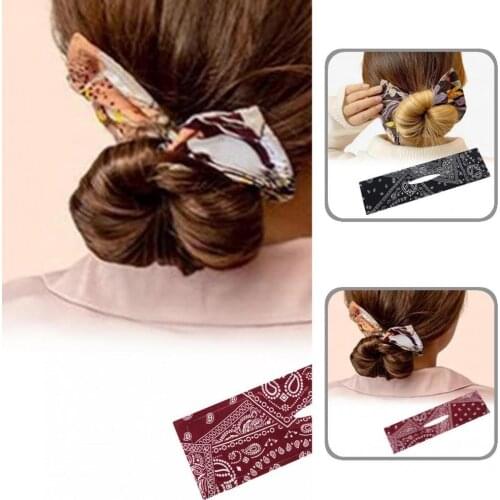 Polyester Practical Women Lazy Hair Curler Clip Fashion Hair Bun Maker Multicolored for Party