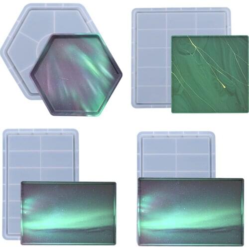 Resin Rectangle Tray Molds Sturdy Silicone Fruit StorageTray Molds Epoxy Molds Casting DIY Jewelry Holder,Home Decoration