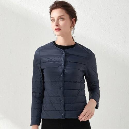 Women Ultra Light Down Jacket Portable Parka Matte fabric Casual Duck Down Coat Warm Parka Lightweight Jacket