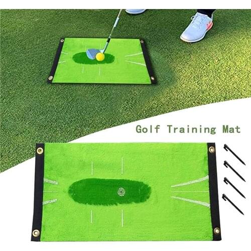 Golf Training Mat for Swing Detection Batting In Door Golf Game Golf Practice Training Aid Game Gift Home Office Outdoor Mat Pad