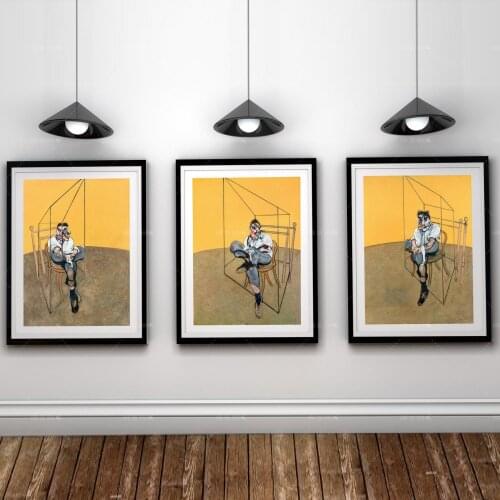 Francis Bacon Triptych Posters - Gallery Quality - Three Lucian Freud - Wall Art Decor - Multiple Sizes Available
