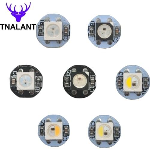 10-200pcs WS2812B RGB LED Chip Individually Addressable 5050 SMD Black/White PCB SK6812 RGBW RGBNW RGBWW Built-In DC5V