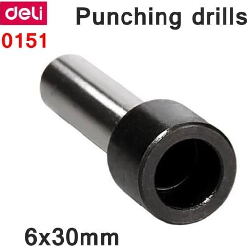 2PCS/LOT Deli 0151 Office punch machine punch pin 6x30mm punch drills 6mm hole 30mm depth punch machine accessories