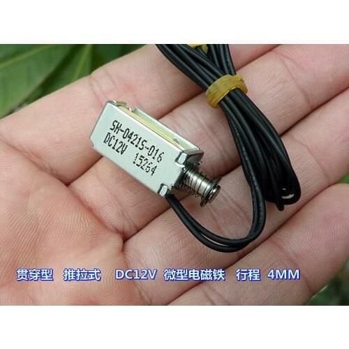 3pcs DC 12v mini electromagnet pull and push DC electromagnet Solenoid electromagnet