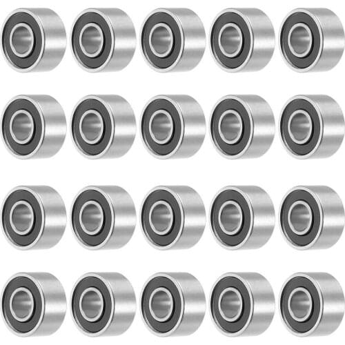 693RS 3mmx8mmx4mm Double Sealed Miniature Deep Groove Ball Bearing 20pcs
