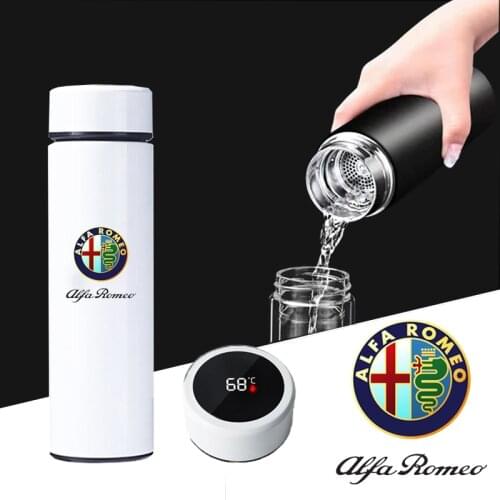 Car Accessories Flasks Travel Car Soup Coffee Mug Thermos Water Bottle for Alfa Romeo Giulia Stelvio Giulietta 159 147 156