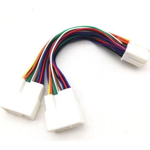 Car Y Cable Splitter AUX CD Changer GPS/Navi Radio Adapter For Honda Acura