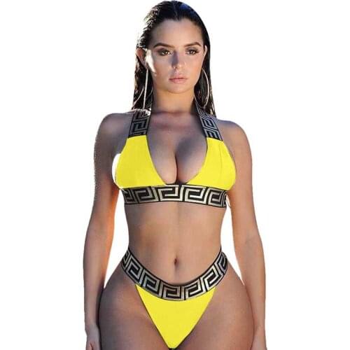 Bandage Swimsuit Sexy Bikini Set Women Crop Top Bikinis Mujer 2019 Swimwear Female Separate Fused Womens Swimming Suit Biquini