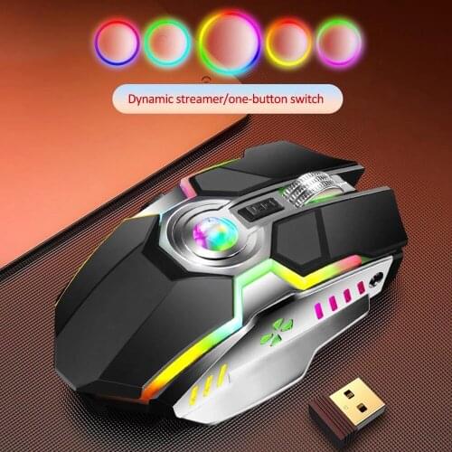 Wirless Gaming Mouse Gaming Wireless Charging Mouse Rechargeable RGB Colorful Gaming Mouse For Computer Notebook Desktop Mouse