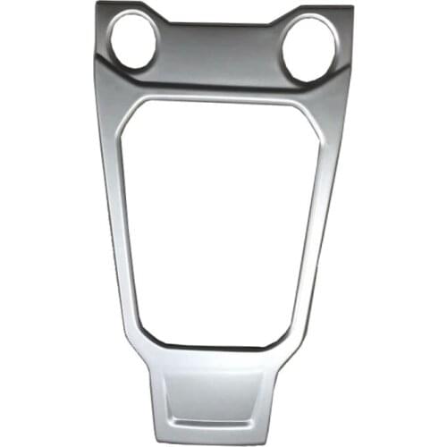 ABS Silver Carbon Fiber Style Shift Gear Panel Cover Car Styling Accessories For VOLKSWAGEN VW T-ROC 2017 2018 2019