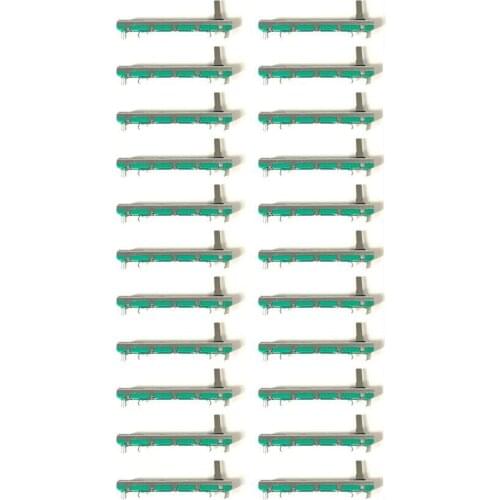 20PCS double B10K Original For Behringer mixer fader 7.5 CM 7.5CM 75MM B10KX2 Potentiometer