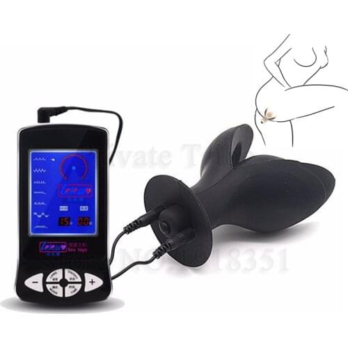 Electro Shock Anus Expander Buttplug Dilator Speculum Electric Silicone Anal Vibrators Butt Plug Adult Sex Toys for Couples