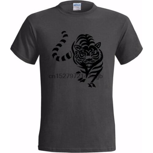 TRIBAL TIGER ART DESIGN MENS T SHIRT TATTOO ARTIST URBAN ETHNIC TRIBE