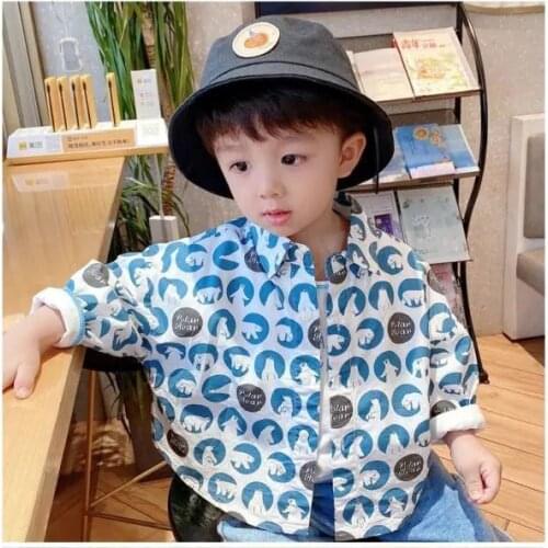 Boys Clothes Sets 2021 Autumn Casual Kid pattern Printing T-shirt Baby Toddler Outfit Long Sleeve 1-4 Years Costume Clothing