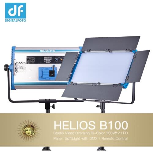 HELIOS B100 Studio Video Dimming Bi-Color 100W*2 LED Panel SoftLight with DMX / Remote Control