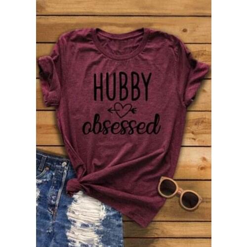 Hubby Obsessed Heart Arrow T Shirt Tee To Cute Mens Ladies TSHIRT TShirt Tee Shirt Unisex Gift More Size and Colors-F000