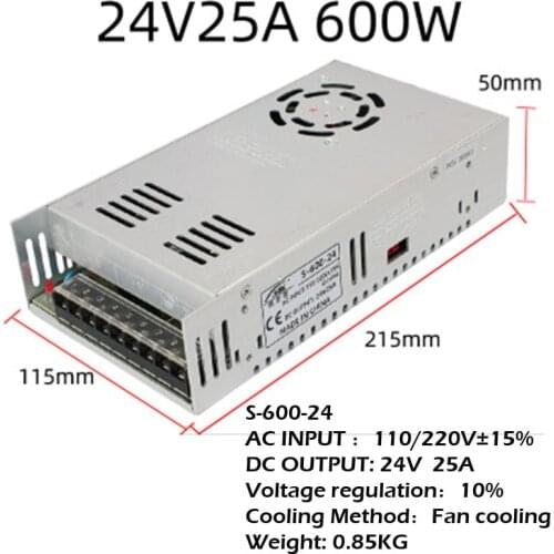 AC220V into DC24V Switch Power Supply 350W 400W 500W 600W High-power adapter DC24V Transformer Switching Mode Power Supply
