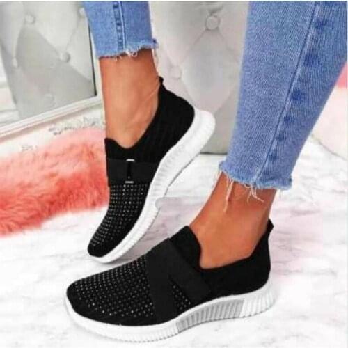 2021 Spring Sneakers Women Casual Breathable Sport Shoes Slip on Loafers Ladies Sneakers Outdoor Walking Running Shoes