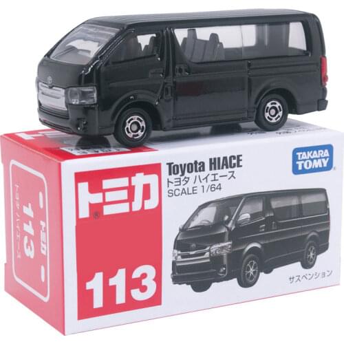 Takara Tomy TOMICA No. 113 Toyota HIACE BLACK Scale 1/64 Diecast Car Model Children Toys