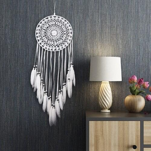Dream catcher net home handmade feather wall decoration nordic Boho home decoration style kids room decoration wind chimes