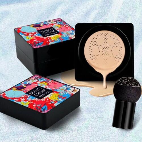 Mushroom Head Face Makeup BB Cream Foundation Air Cushion Concealer Moisturizing Foundation Waterproof 2Colors