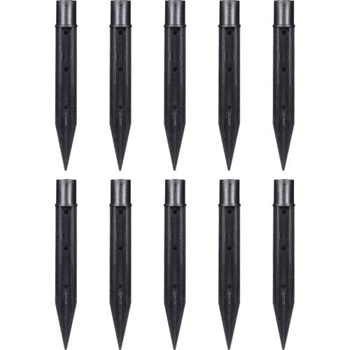Mobestech 10pcs Ground Spike Lawn Lamp Ground Plug Corrosion Resistant Landscape Lighting Ground Spike
