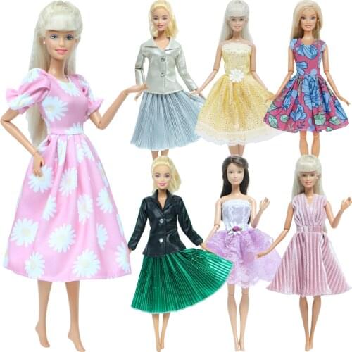 Handmade Fashion Doll Dress Mix Style Fairy Tale Princess Outfit Tops + Pants Clothes for Barbie Doll Accessories Toys