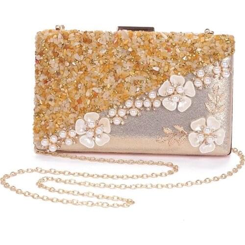 New temperament socialite hand bag dinner party female hand bag water diamond sequined fashion dress party bag