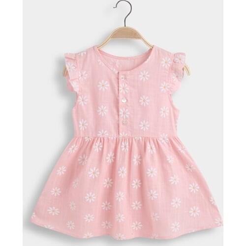 Baby Daisy Allover Solid Dresses