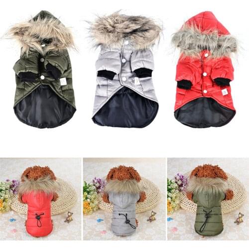 Pet Dog Coat Winter Warm Small Dog Clothes for Chihuahua Soft Fur Hoodies Puppy Jacket Clothing Dog Winter Warm Clothes